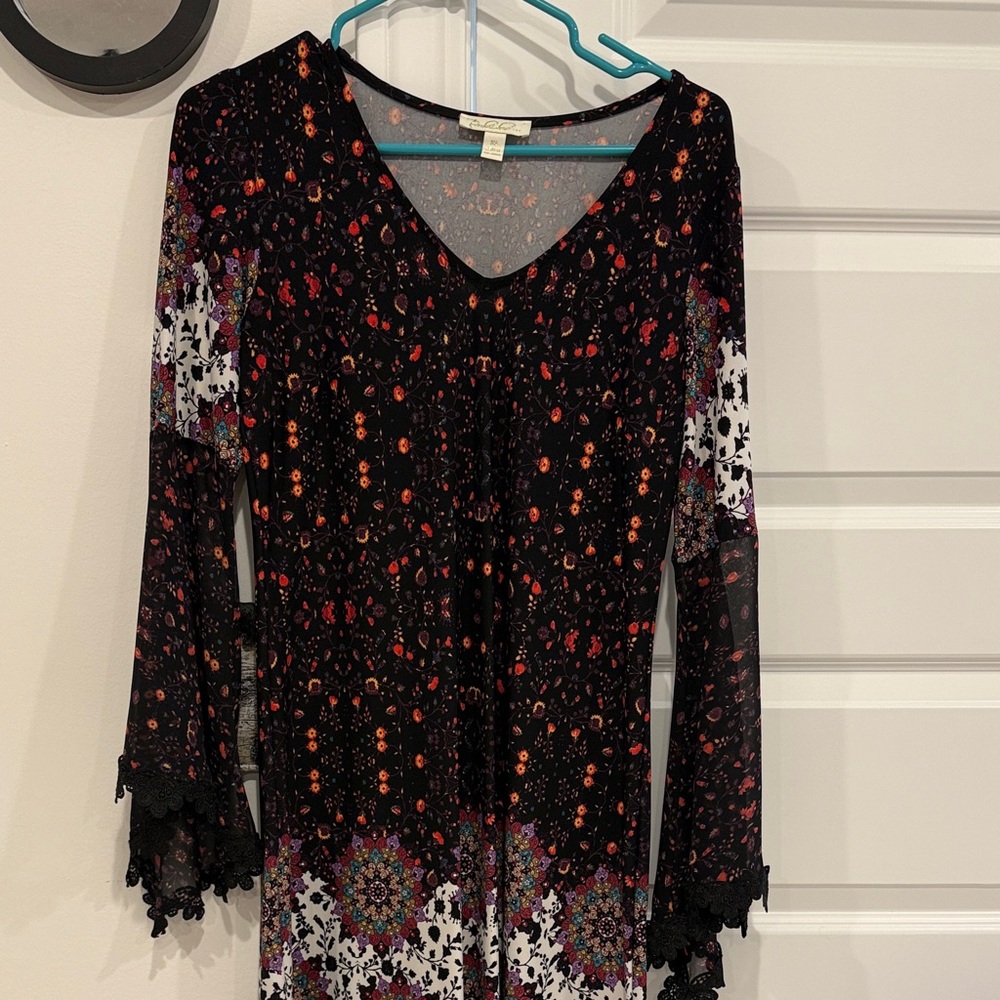 Prelude 70s/county floral dress